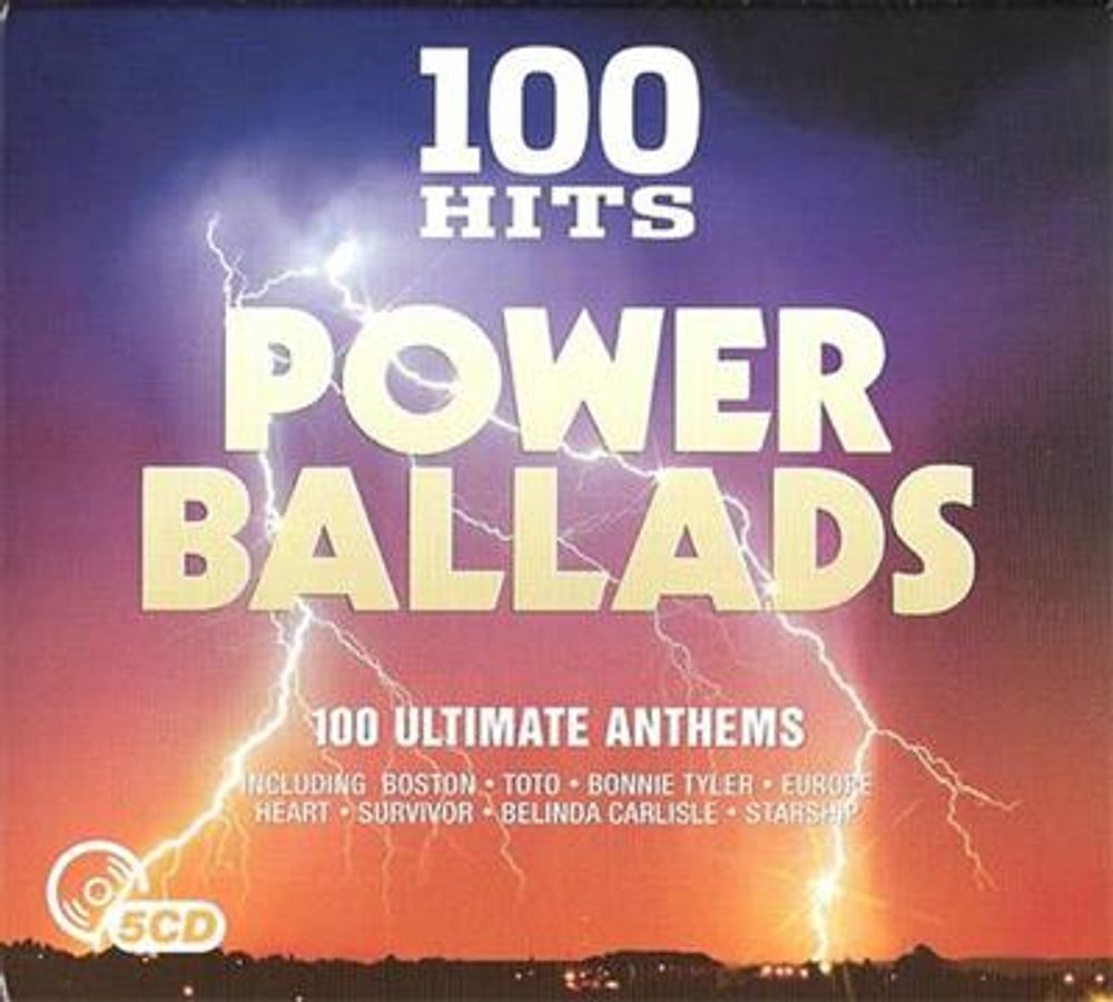 100 Hits - Power Ballads (5CD) Diverse artister
