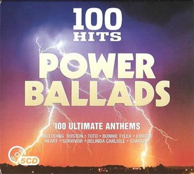 Hovedbilde 100 Hits - Power Ballads (5CD) Diverse artister
