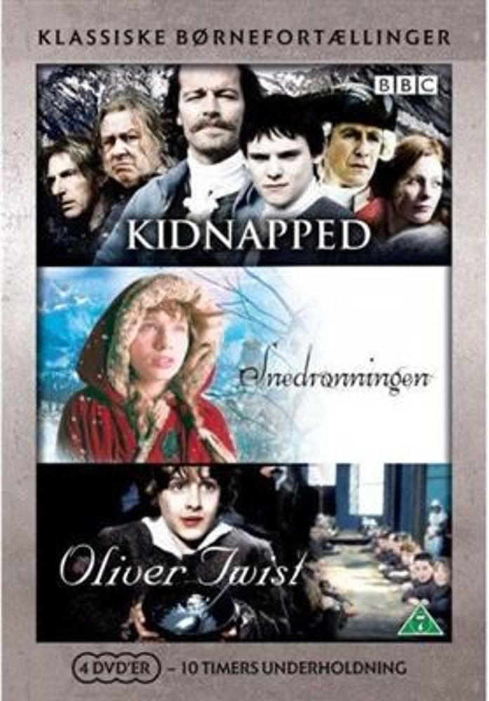 Samling Med Klassikere For Barna (DVD) Snødronningen, Oliver Twist, Kidnappet