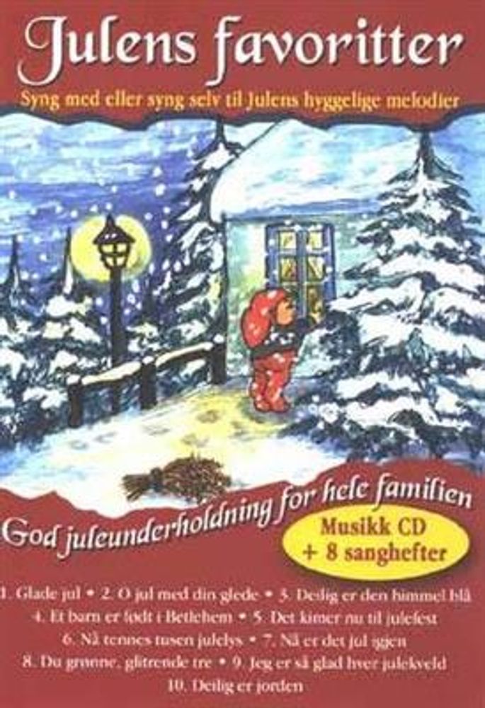 Julens Favoritter - Musikk CD + 8 Sanghefter (CD)