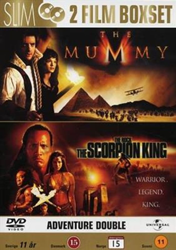 The Mummy / The Scorpion King (DVD) 2 filmer i En