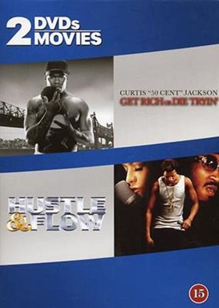 Get Rich Or Die Tryin' & Hustle & Flow (DVD) 2 filmer i en