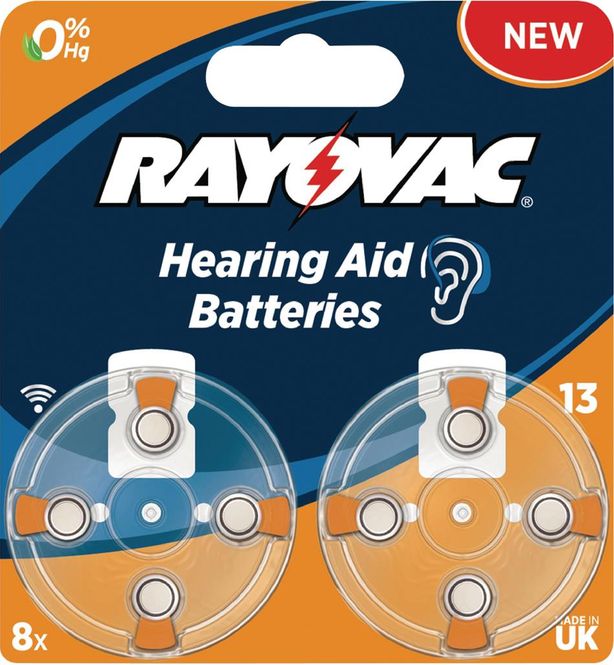 Hovedbilde Høreapparatbatterier - 13 - Sinc-Air Batteri PR48 1.4 V 8 ...