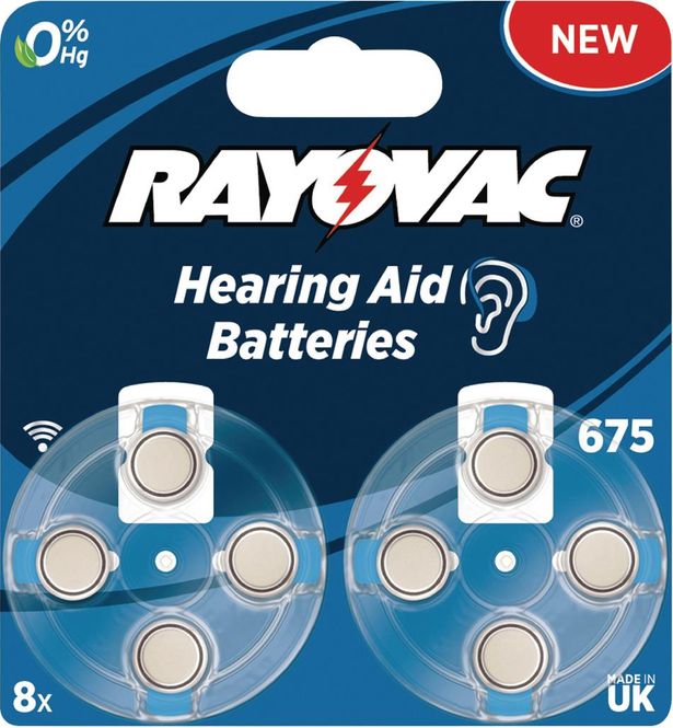 Hovedbilde Høreapparatbatterier - 675 - Sinc-Air Batteri PR44 1.4 V 8 ...