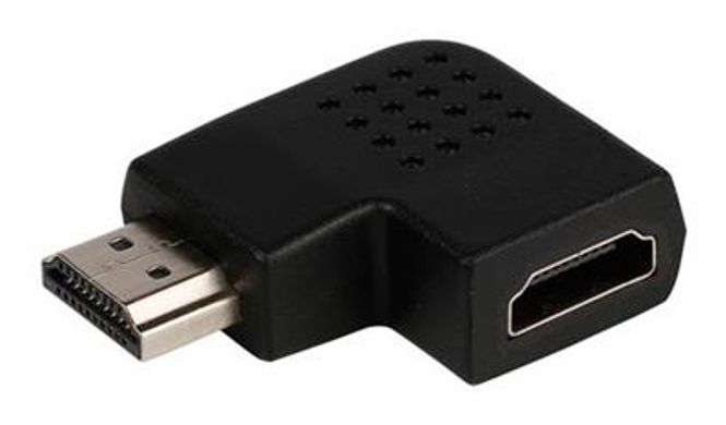 Hovedbilde HDMI-adapter HDMI-kontakt høyrevendt vinkel