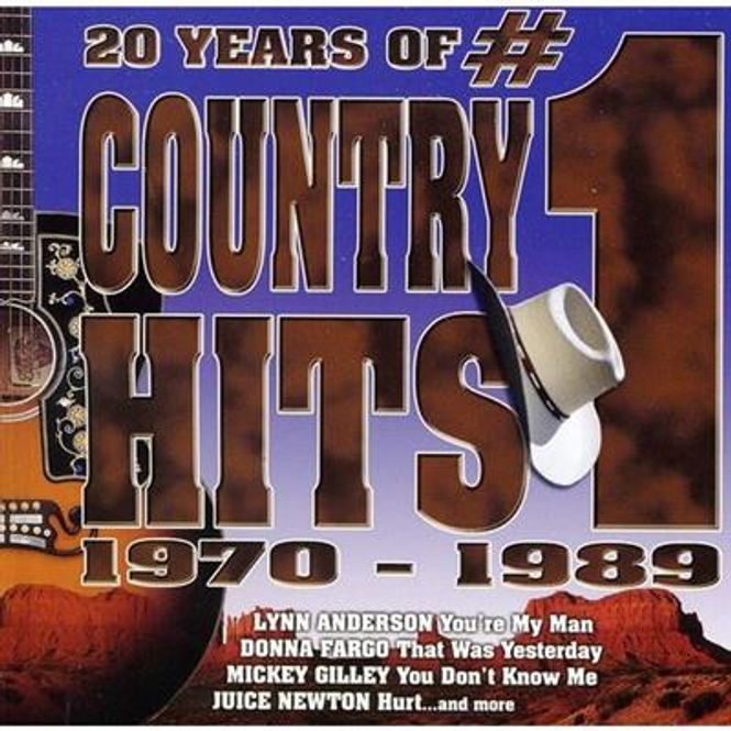Hovedbilde 20 Years Of Country Hits 1970-89 (CD) Diverse artister