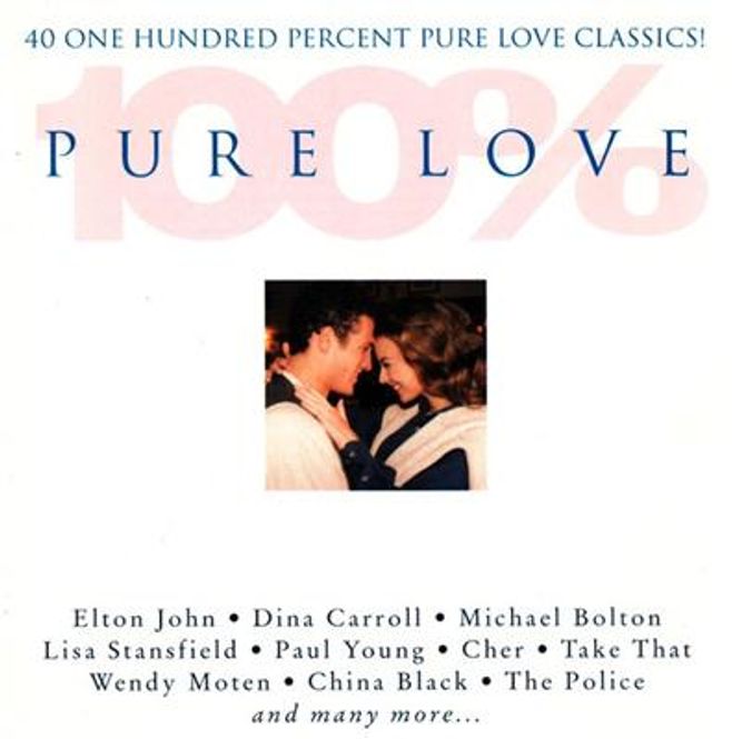 Hovedbilde 100% Pure Love (2CD) Diverse artister