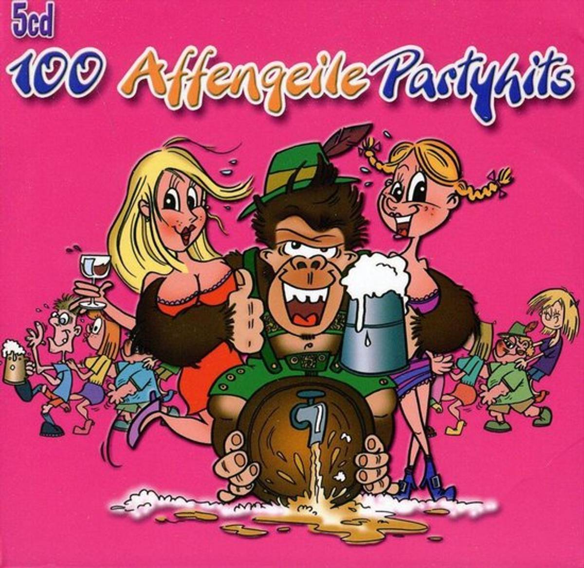 100 Affengeile Partyhits (5CD) Diverse Tyske Partyhits
