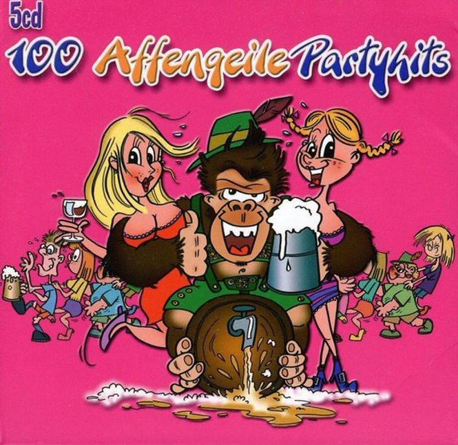 Hovedbilde 100 Affengeile Partyhits (5CD) Diverse Tyske Partyhits