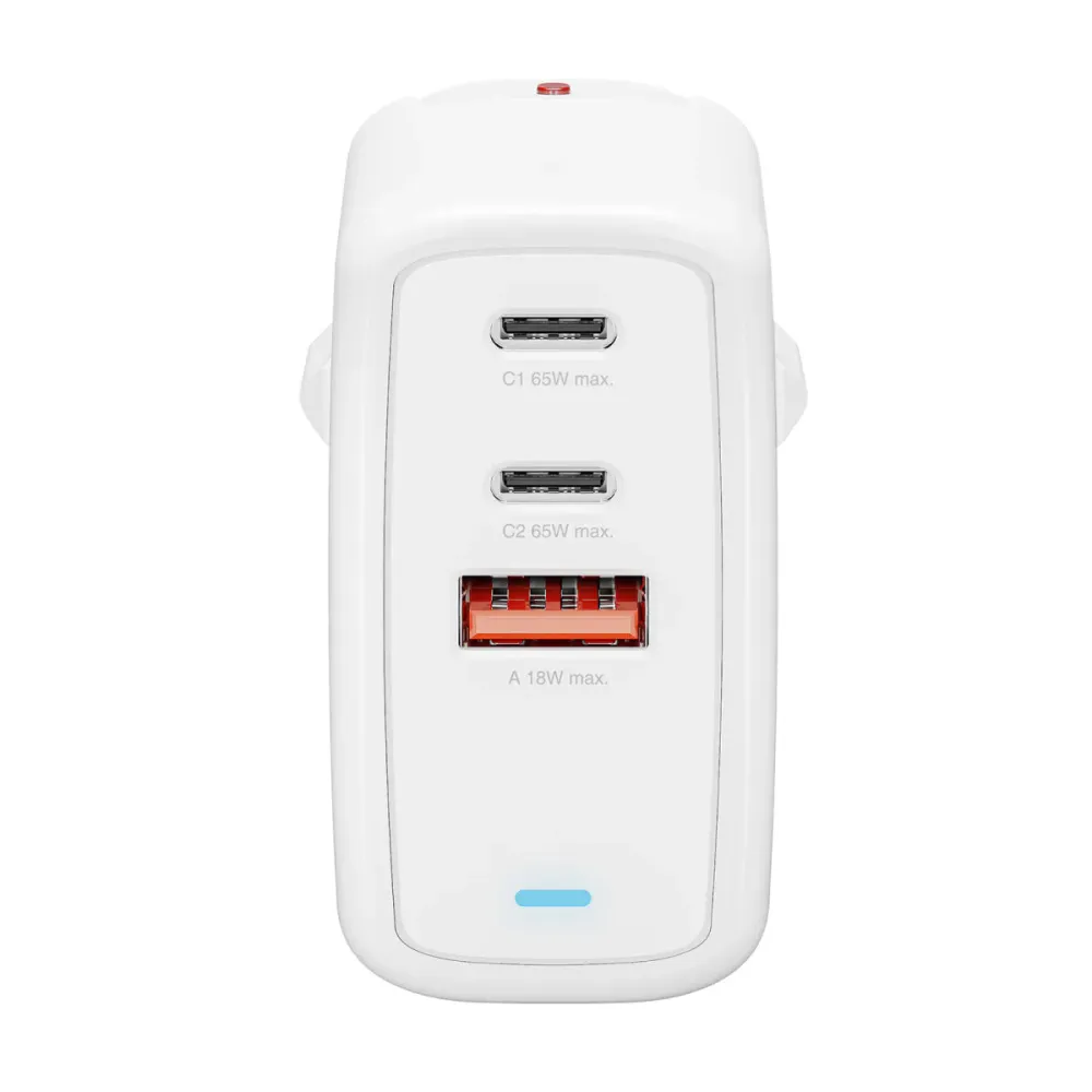 Lader 65 watt - 4smarts Charger GaN Flex 65W 2 USB-C+1 USB-A