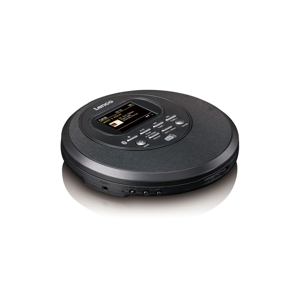 Discman med DAB+ og BT - TFT i Farger - Lenco - Svart modell