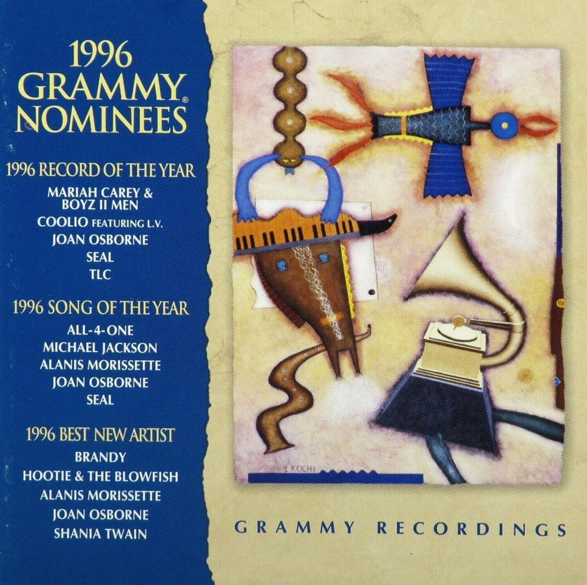 Grammy Nominees 1996 (CD) Diverse artister
