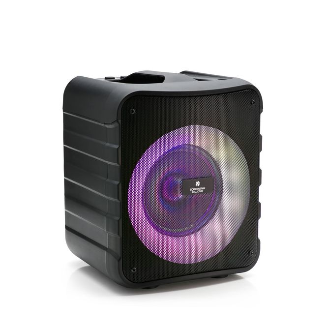 Hovedbilde Partyhøyttaler Bluetooth Med RGB-LED-Lys og Mikrofoninngang ...