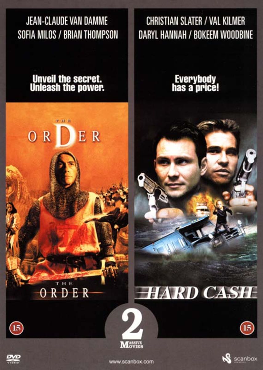 The Order / Hard Cash (DVD) 2 filmer i En - med bla Van Damme og Christian Slater
