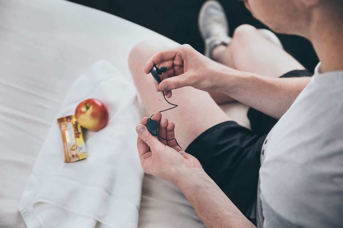 Sportshodetelefoner med Bluetooth  - Flexikabel - Oppladbar 180 timer Standby - Velg farge