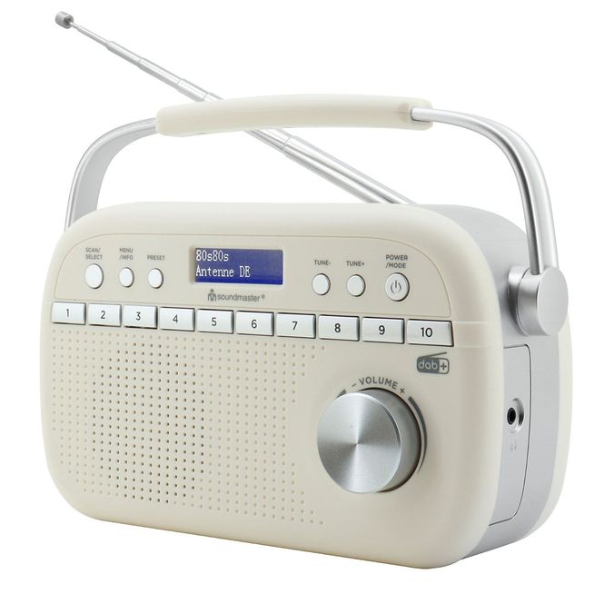 Hovedbilde Dab+ Radio Hvit i Retro Design - Soundmaster DAB280BE