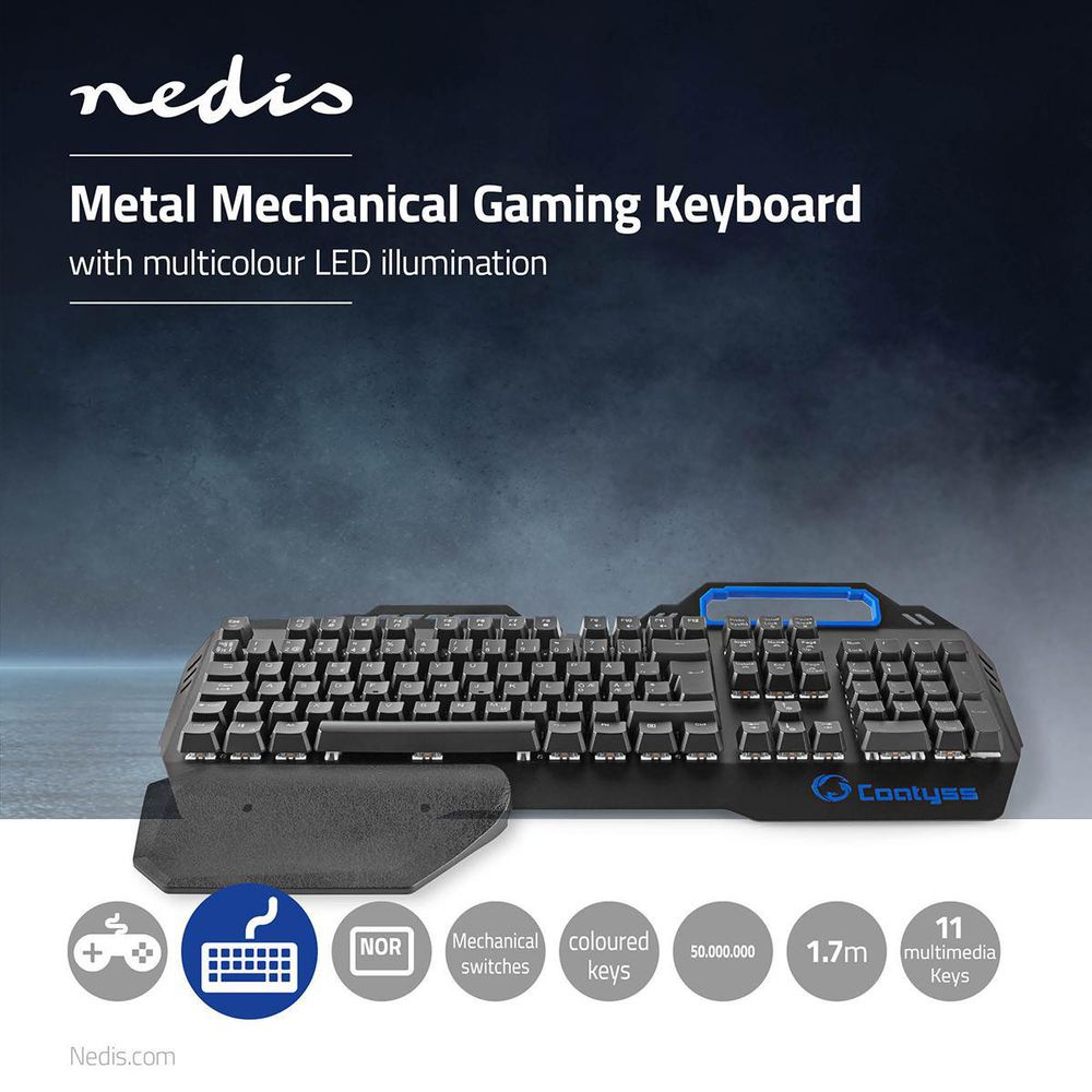 Tastatur til PC - Gamingtastatur - Nedis