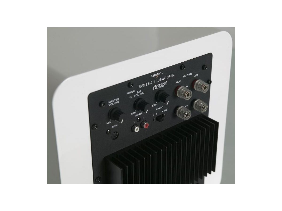 Subwoofer - Tangent Spectrum XSW8 Subwoofer med 90 watt Forsterker - Svart