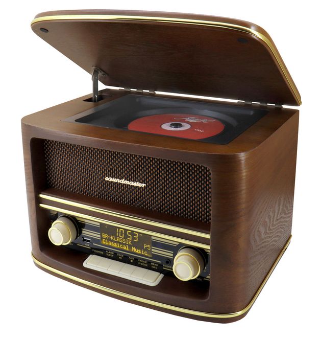 Hovedbilde Soundmaster Retro Stereo Musikkanlegg - DAB+ - CD/MP3 - USB ...