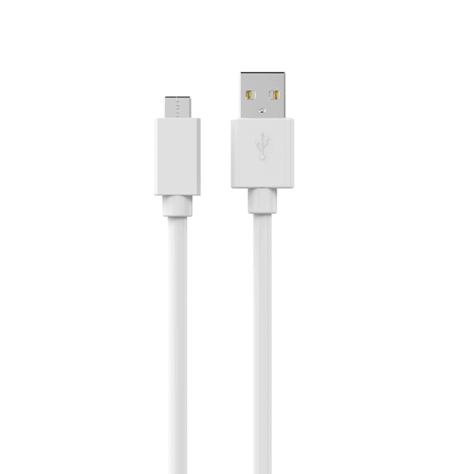 Hovedbilde USB-C til USB-A Ladekabel 3 Meter Hvit - Sinox