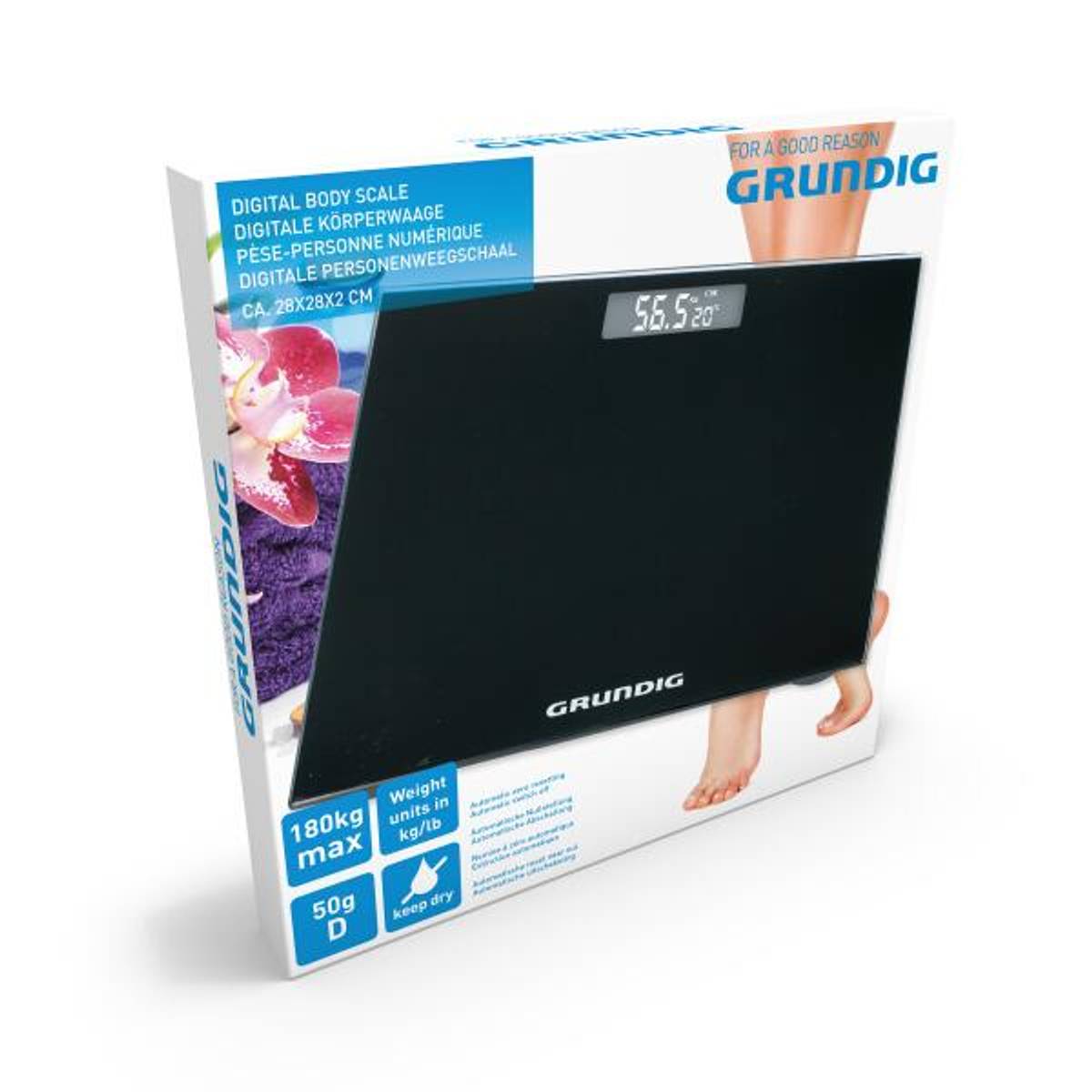 Badevekt Som M ler Opptil 180kg Digital Badevekt Fra Grundig 