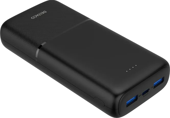 Hovedbilde Powerbank med hurtiglading og 3 porter, 2 x USB-A 18W, 1 x ...